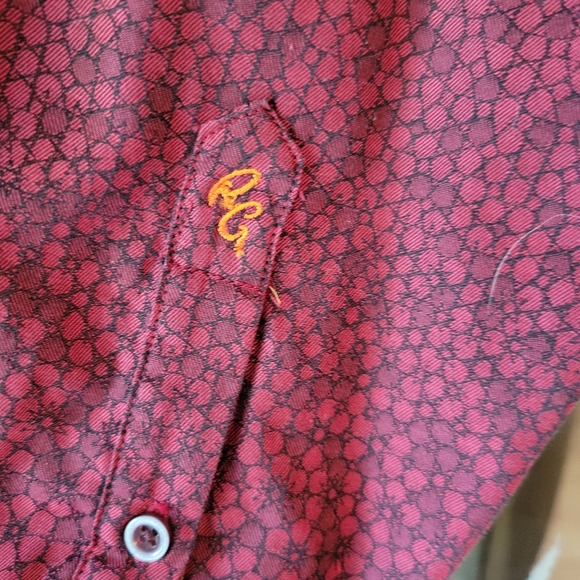 Robert Graham medium burgandy button down dress shirt - Picture 6 of 9